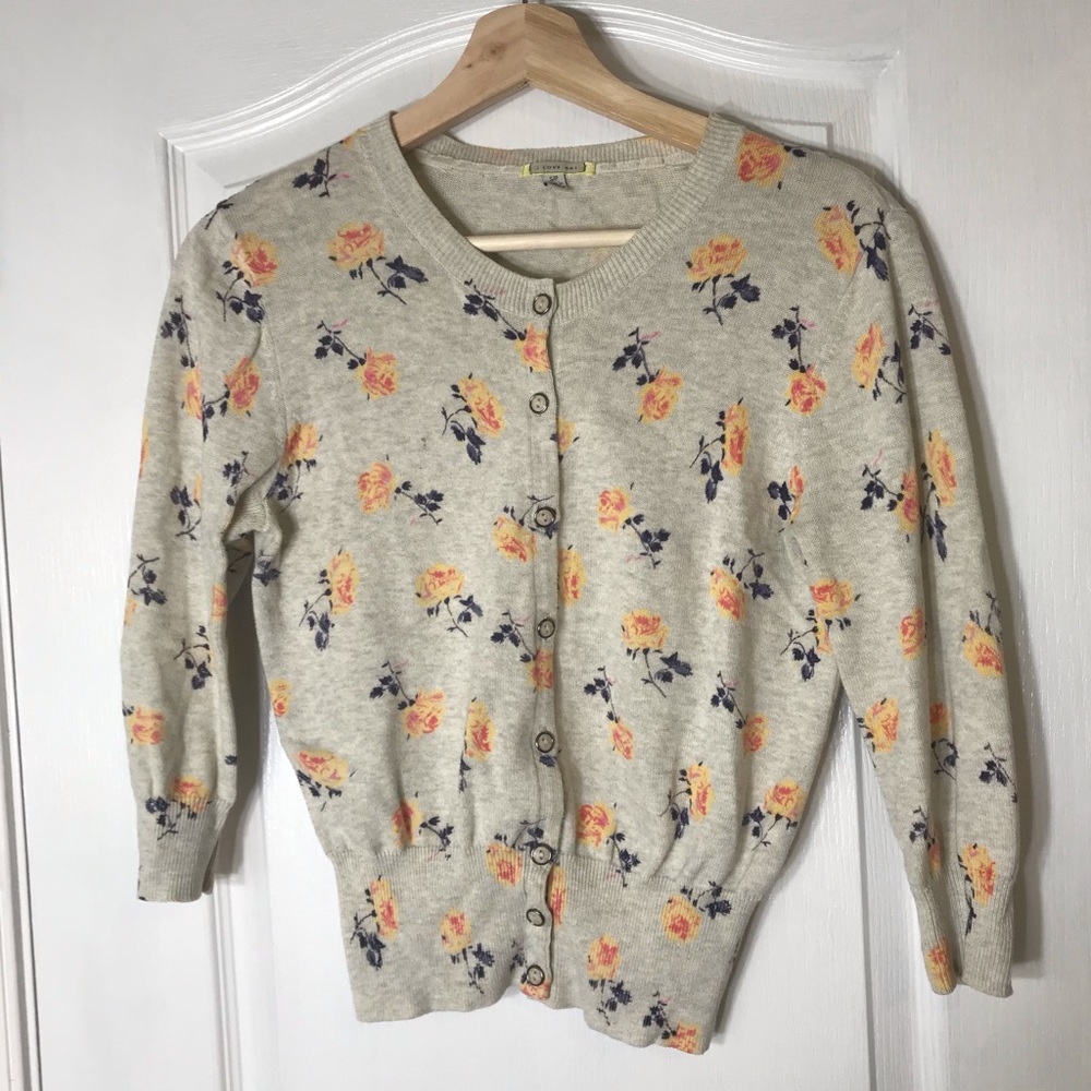 ❌SOLD I Love H81 Small Floral Cardigan